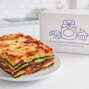 Lasaña de verduras y ricota Apta para Diabéticos – 300 g (Congelada)