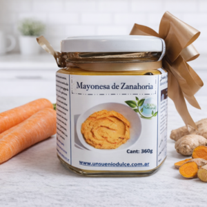 Mayonesa de Zanahoria, curcuma y jengibre (360gr)
