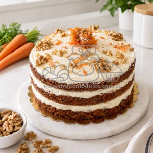 Carrot cake apta diabeticos (6 porciones)